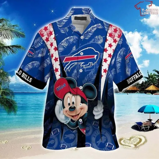 Discover Buffalo Football Mickey Mouse Hawaiian Shirt