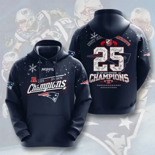 Discover Patriots Champions 2026 3D Apparel Hoodie