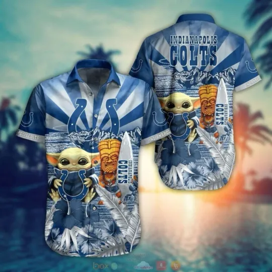 Discover Indianapolis Football Tropical Spirit Wav Hawaiian, Gift For Fans, Gift For Friends
