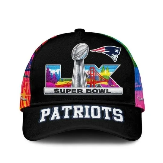 Discover New England Patri0ts  Benito Bowl LX 2026 Champions AOP Baseball Cap