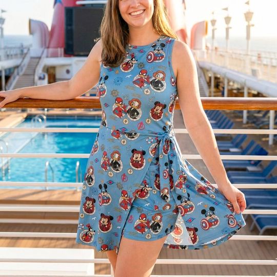 Discover Marvel Avengers Tennis Skirt with Captain America and Mickey Mouse Design for Women