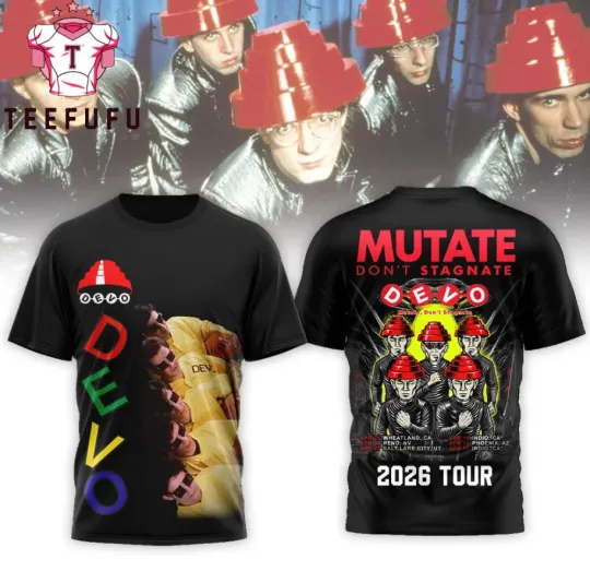 Discover Devo Mutate Don't Stagnate 2026 Tour Special 3D Shirt