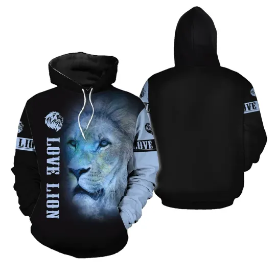 Discover Love Lion 3D Printed Hoodie Joggers
