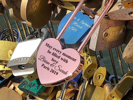 Customized Love Lock | Personalized Padlock, Wedding Anniversary Gift