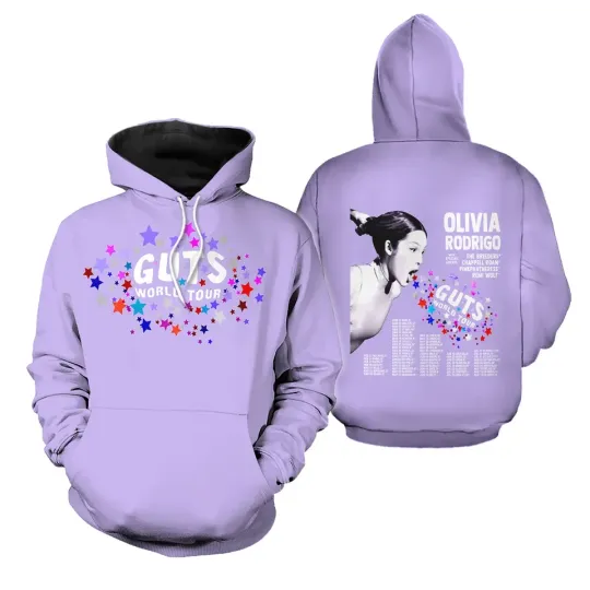 Discover Olivia Rodrigo GUTS Art Print Jumper 3D Hoodie