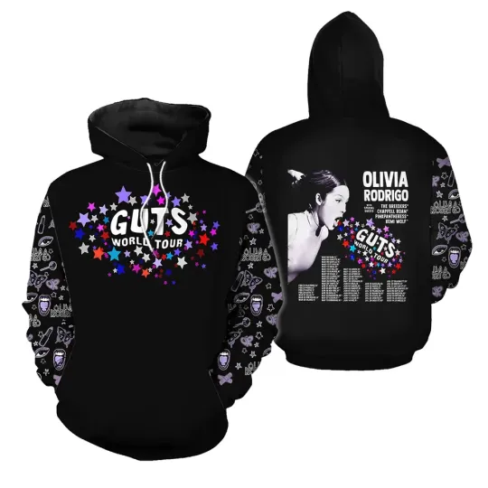 Discover Olivia Rodrigo GUTS Art Print Women Jumper 3D Hoodie