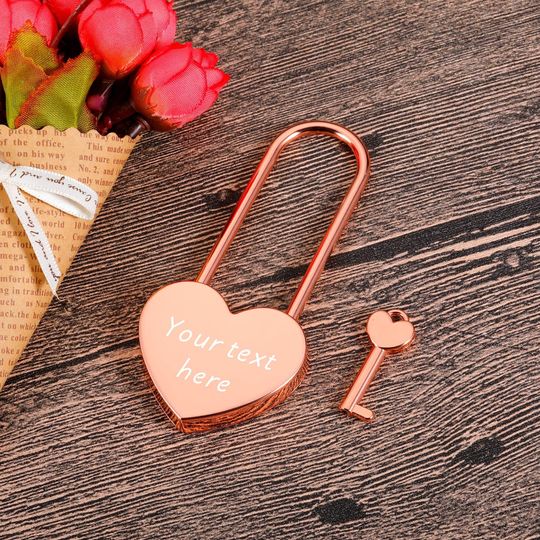 Discover Personalised Engraved Heart Padlock Love Locks Your Custom Text Valentines Anniversaries Wedding Present Gift