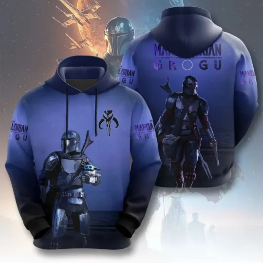 Star Wars x Mandalorian 3D Hoodie All Over Print Unisex