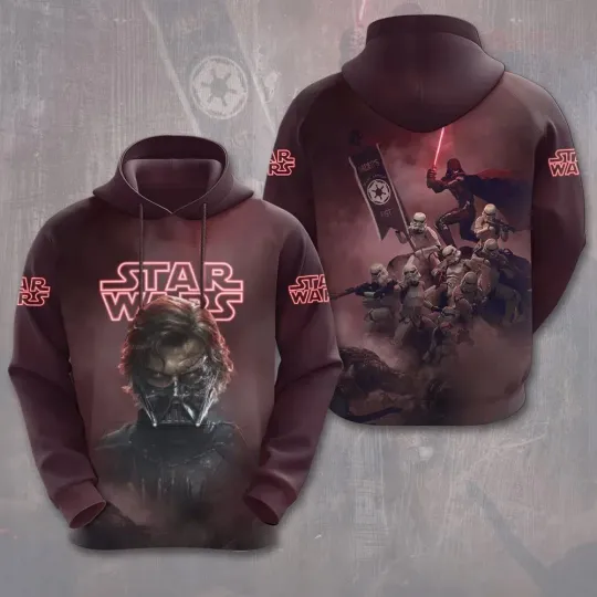 Star Wars Anakin Skywalker to Darth Vader 3D Graphic Hoodie