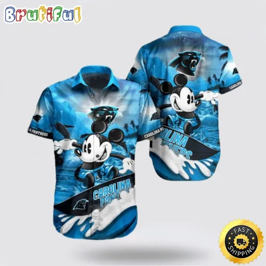 Discover football Carolina Hawaiian Shirt Mickey Mouse For Fans