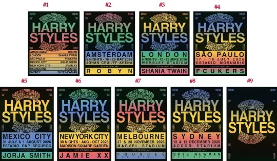 Discover Together Harry Together Tour 2026 Poster