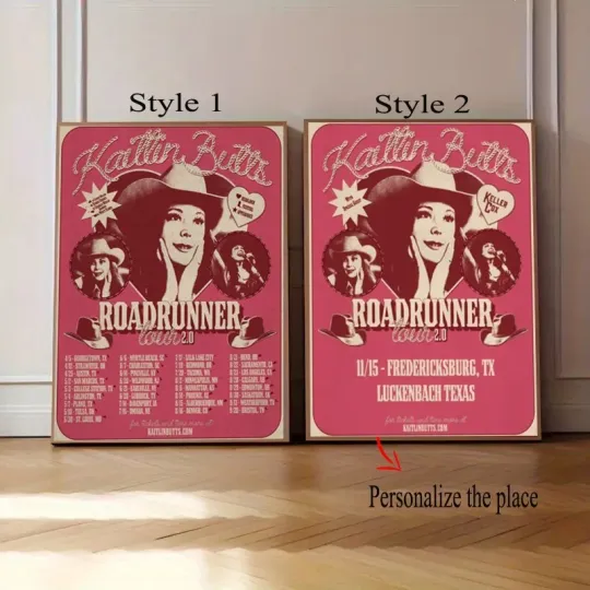 Discover Kaitlin Butts Roadrunner Tour 2.0 2026 Poster, Custome Poster