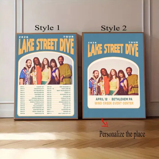 Discover Lake Street Dive 2026 Tour Poster