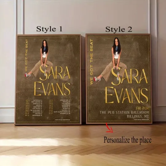 Discover Sara Evans The We Got The Beat Tour 2026 Poster