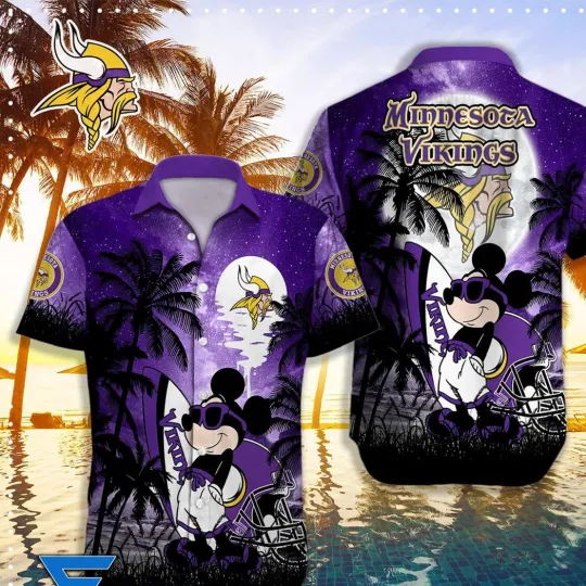 Discover Minnesota Football X Mickey Hawaiian Shirt