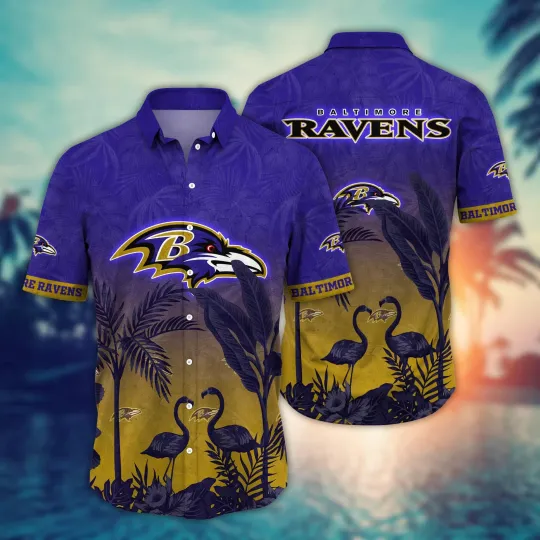 Discover Baltimore Football Short Sleeve Button Up Sunscreentime Aloha Hawaiian Shirt
