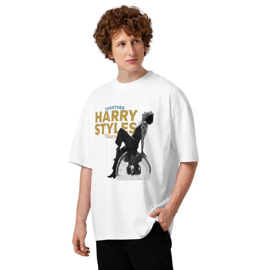 Discover Harry T-Shirt: Unisex Organic Cotton, Oversized Fit