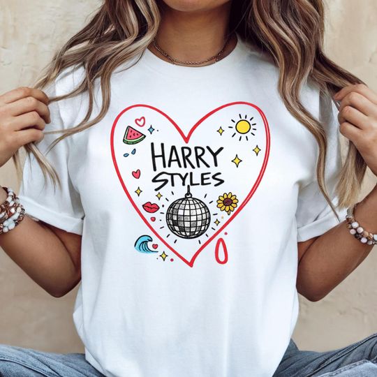Discover HS Disco Heart Shirt, Song Theme Icons Fan Tee, Pop Concert Fan Gift