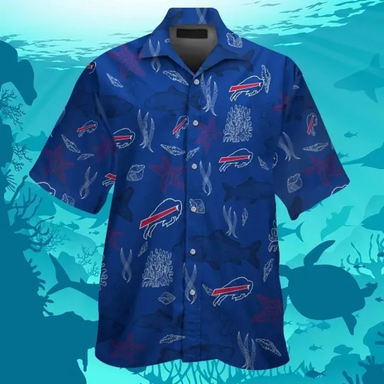 Discover Buffalo Football Short Sleeve Button Up Tropical Hawaiian Shirt V10