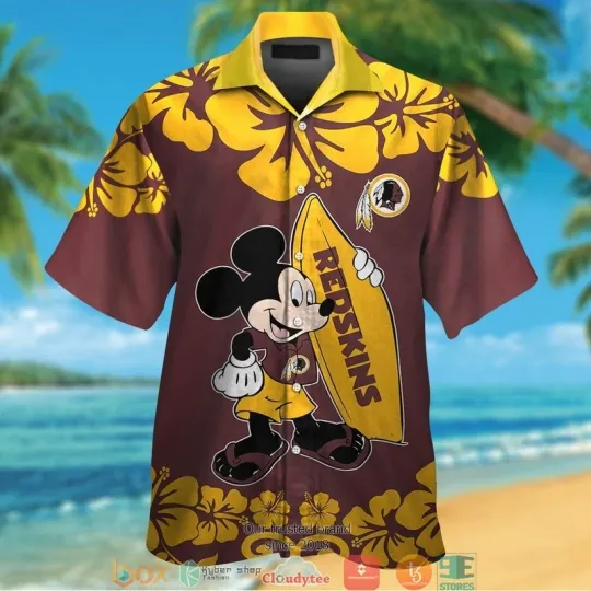 Discover football Washington And Mickey Mouse Hawaiian Shirt For Fans