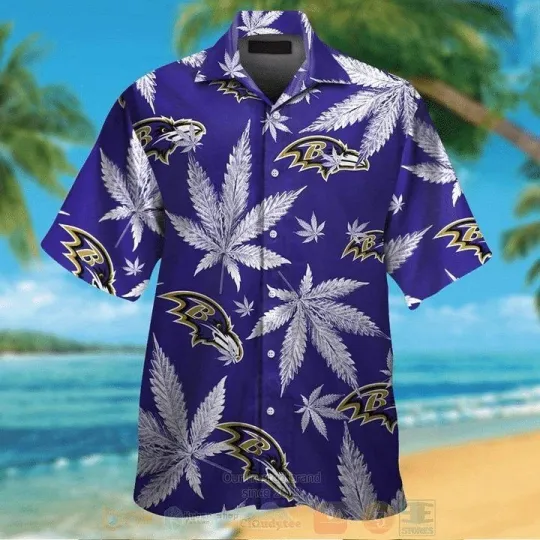 Discover Baltimore Football Short Sleeve Button Up Aloha Hawaiian Shirt V17