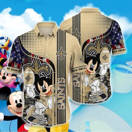 Discover New Orleans Football Americana Playmaker Hawaiian, Gift For Fans, Gift For Friends