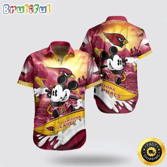 Discover football Arizonna Hawaiian Shirt Mickey Mouse Summer