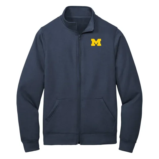 Michigan Primary Logo Zip  Sweatshirt