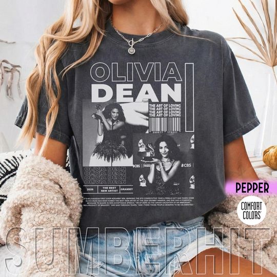 Discover Vintage Olivia Dean Comfort Colors Tee, Retro Olivia Dean Tee