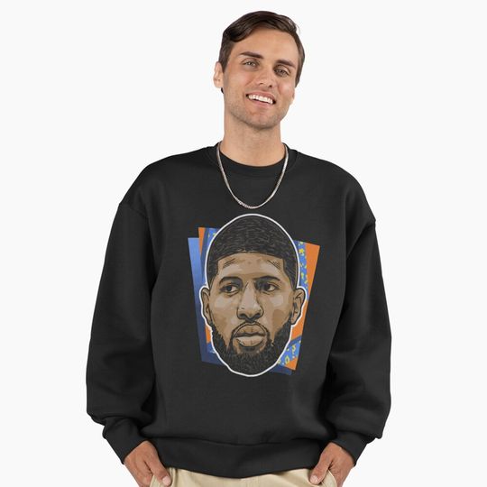 Discover Bold Portrait Art Oklahoma City Basketball Gift For Retro Basketball Fans         Premium Oversized Sweatshirt