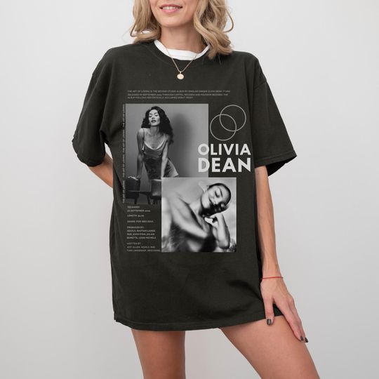 Discover Vintage Olivia Dean Comfort Colors T-shirt, Photo Collage T-shirt, Music Artist Graphic, Unisex Streetwear