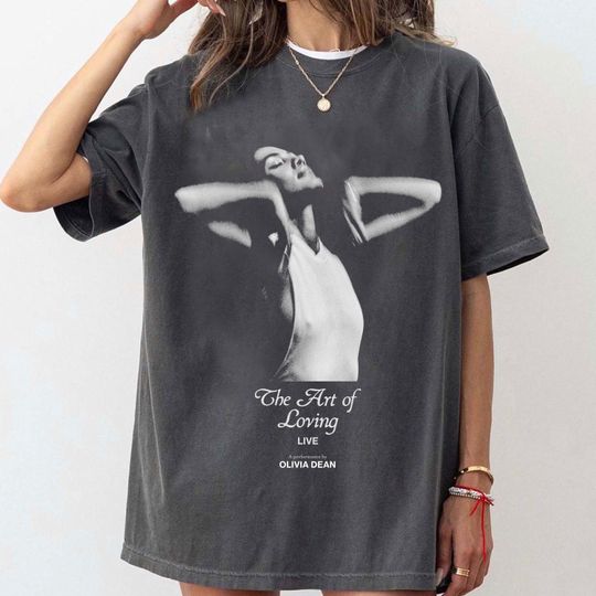 Discover Comfort Colors Olivia Dean Merch The Art of Loving LIVE Tour 2025 Olivia Dean tee Olivia Dean shirt Olivia Dean gif Olivia Dean poster