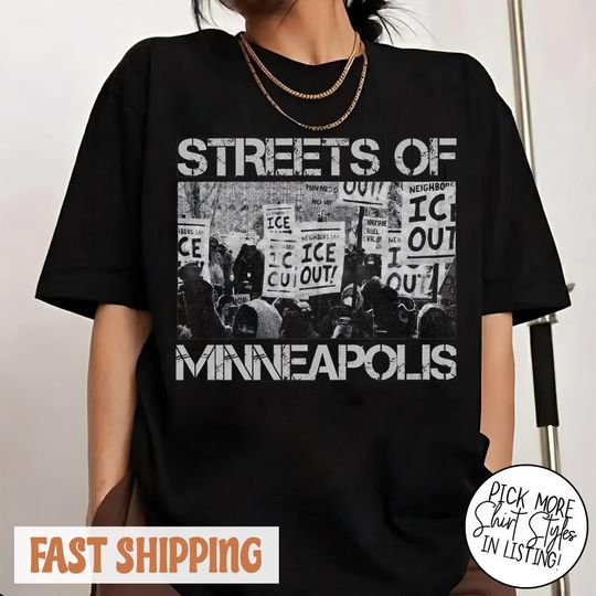 Discover Bruce Streets Of Minneapolis Right Now Shirt, Ice Out Sweatshirt, Be Good Pretti Tee