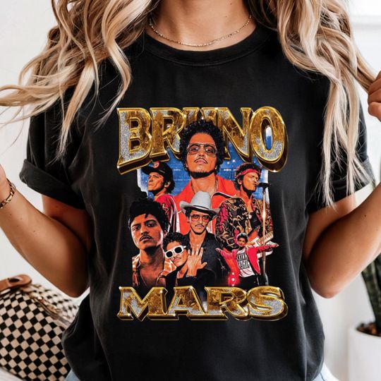 Discover Bruno Mars The Romantic Tour 2026 Shirt, Bruno Mars Concert Shirt, Pop R&B Fan Apparel, Retro Music Graphic Tee, Gift for Music Lovers
