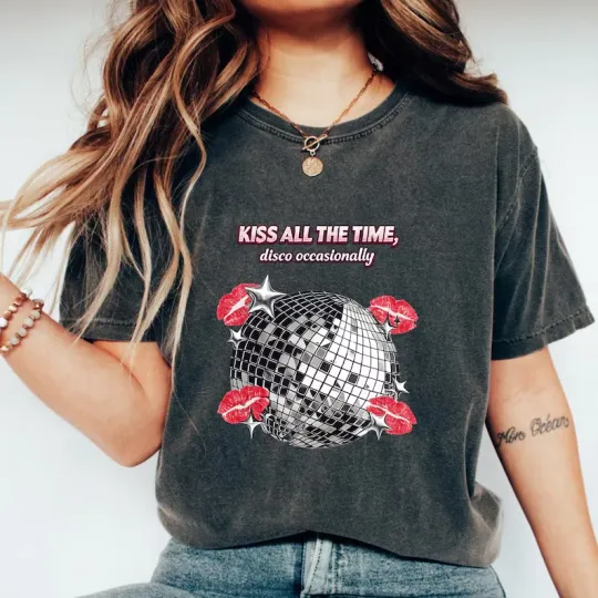 Discover Vintage Kiss All the Time Disco Occasionally T-Shirt AN66321