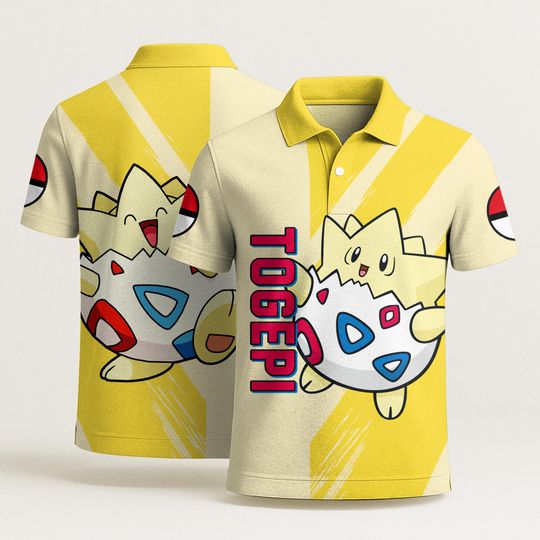 Discover Eggy Polo Shirt, Kawaii Polo Shirt Pattern, Funny Summer Beach Shirt, Aloha Vintage Shirt, Cute Eggy Shirt Gift