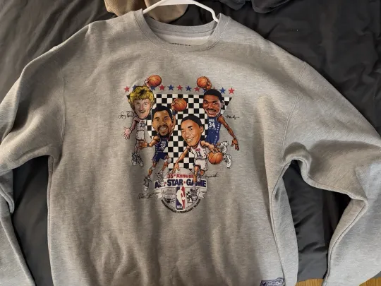 Mitchell & Ness 1985 NBA All-Star Game Caricatures Pullover Sweatshirt