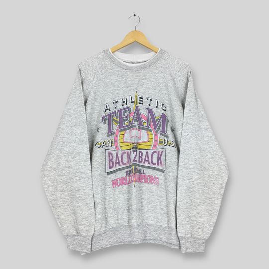 Discover Vintage 90s US Athletic Basketball Team NBA Sweatshirt XLarge Us Basketball World Champions Sweater Basketball Nba Distressed Jumper Size XL