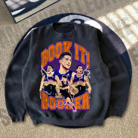 Devin Booker Vintage Graphic Sweatshirt | Phoenix Suns Fan Gift