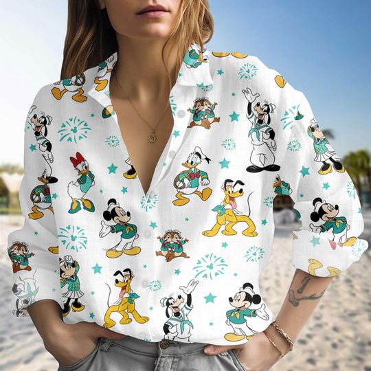 Discover Disney Cruise 2026 Blouse Shirt, Disney Cruise Line Fleet Adventure Shirt, Magic, Wonder, Dream, Fantasy, Wish, Treasure, Destiny