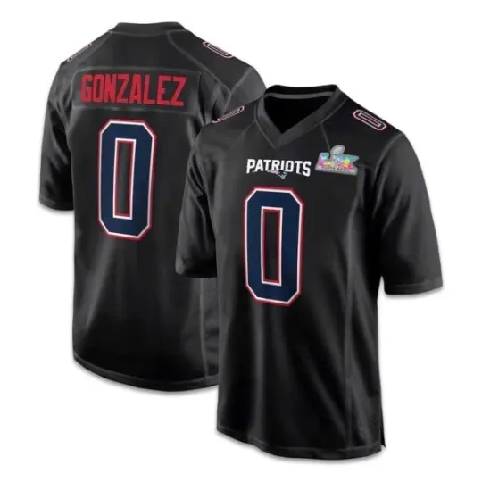 Discover Men's Christian Gonzalez Patriotss B.owl LX 2026  All stitched Jersey
