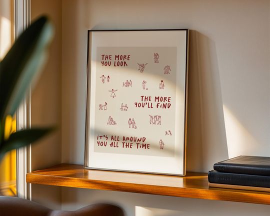 Discover Olivia Dean Lyrics Art Print | The More You Look Quote | Quote Poster | Digital Download