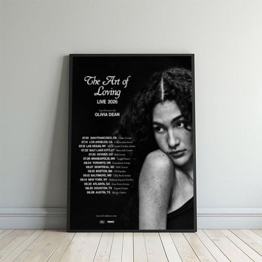 Discover NEW! Olivia Dean North America Tour 2026 Poster