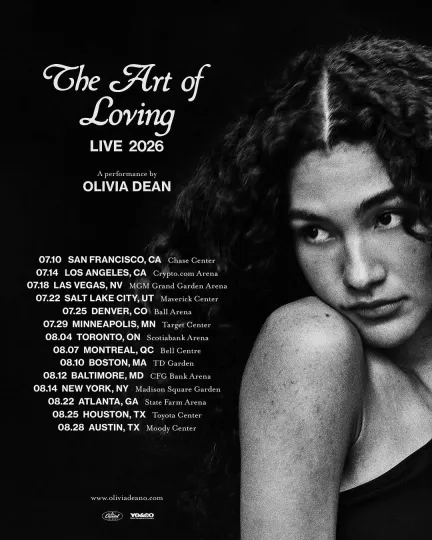 Discover Olivia Dean North America Tour 2026 Poster 18x24",24x36"