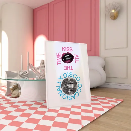 Discover Ha Style Kiss All The Time. Disco, Occasionally Poster, Harry Merch