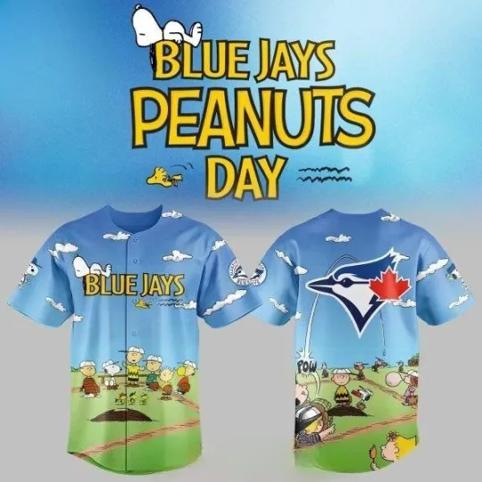 Discover Blue Jayss x Peanutss Day 2026 Personalized Baseball Jersey