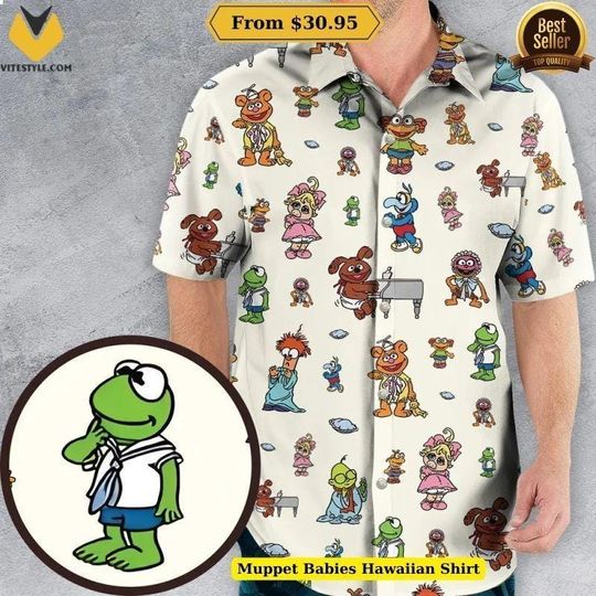 Discover Muppet Babies Hawaiian Shirt The Muppet Summer Vibe Tropical Hawaiian Shirt, Muppet Lover Short Sleeve Button Down Shirt