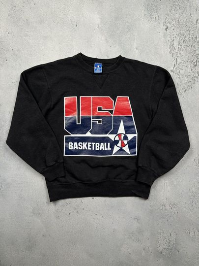 Discover Vintage 90s USA Basketball Champion Reverse Weave Crewneck