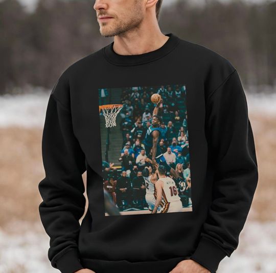 Discover Anthony Edwards, Timberwolves, Dunk, NBA, Basketball, Unisex Heavy Blend Crewneck Sweatshirt