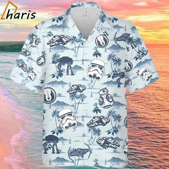 Discover Star Wars Summer Vibe Tropical Hawaiian Shirt, Star Wars Shirt, Short Sleeve Button Down Shirt, Star Wars  Aloha Shirt